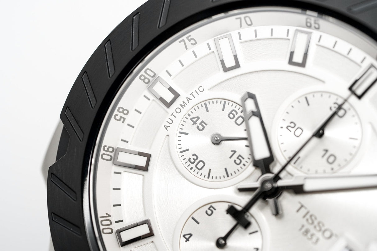 Tissot Men's Automatic Watch T-Race Chronograph Silver T1154272703100 - Watches & Crystals