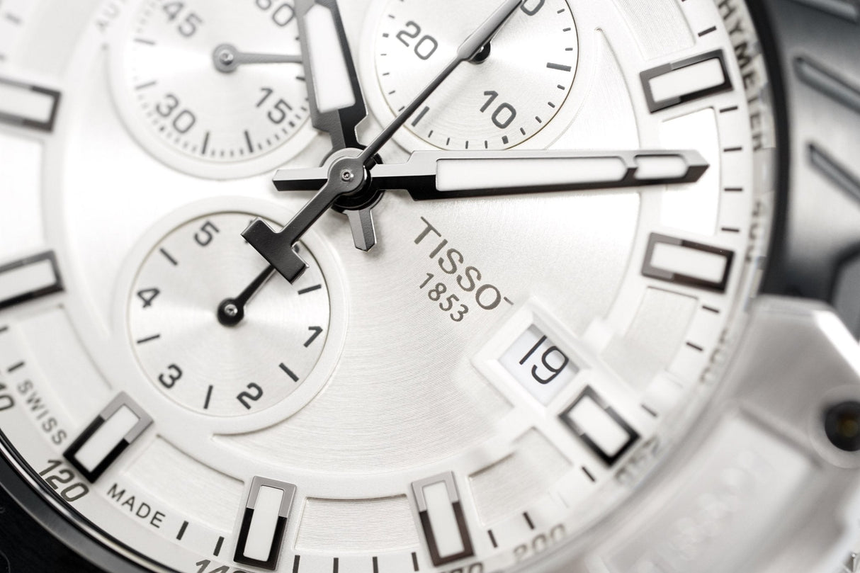 Tissot Men's Automatic Watch T-Race Chronograph Silver T1154272703100 - Watches & Crystals