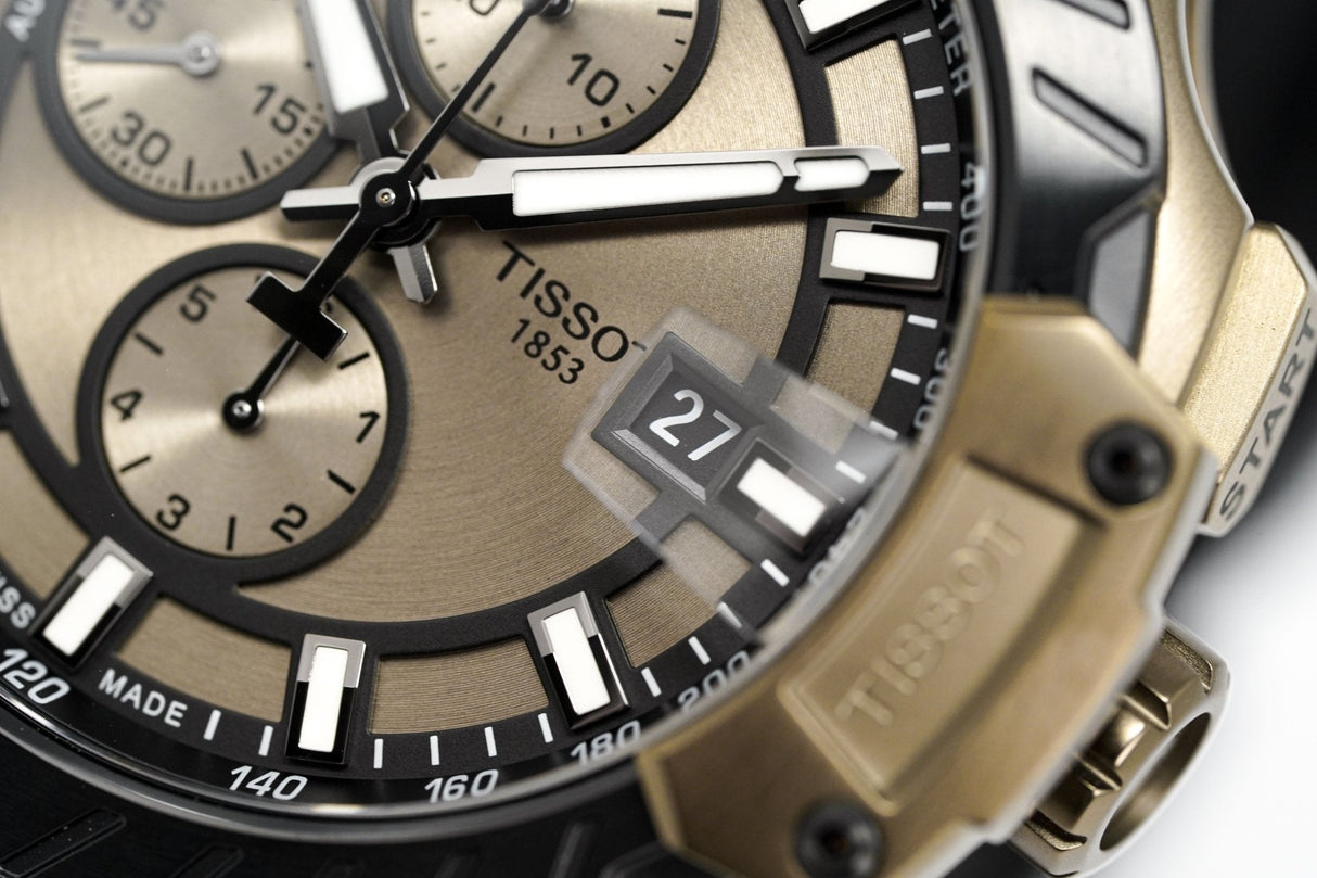 Tissot Men's Automatic Watch T-Race MotoGP Chronograph Khaki T1154273709100 - Watches & Crystals