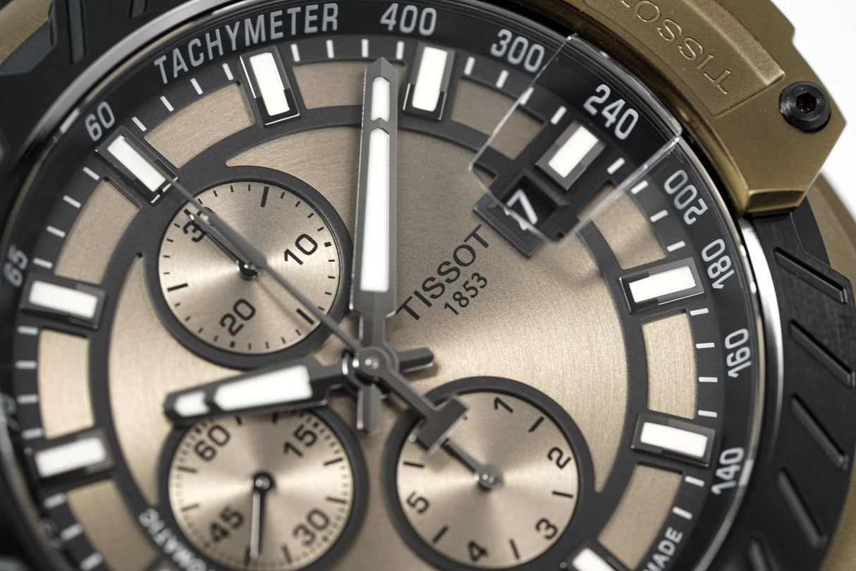 Tissot Men's Automatic Watch T-Race MotoGP Chronograph Khaki T1154273709100 - Watches & Crystals