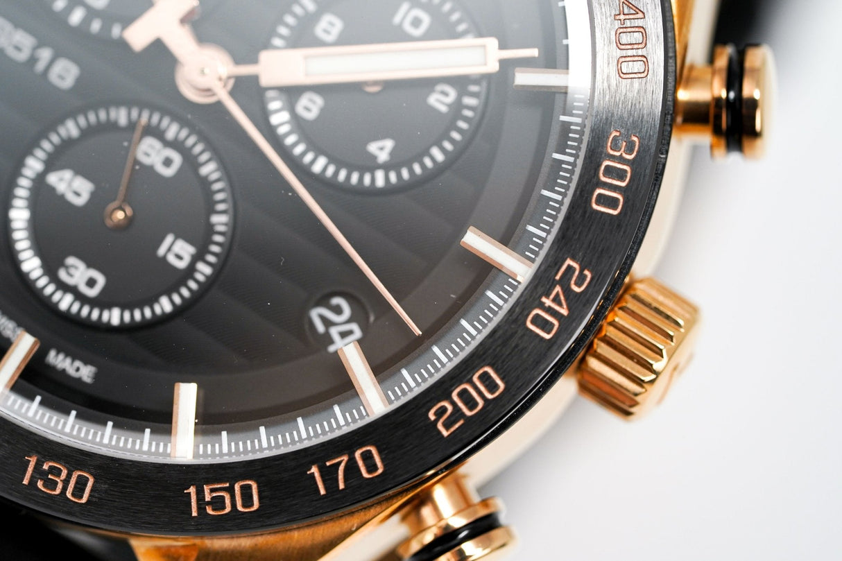 Tissot Men's Chronograph Watch PRS 516 Rose Gold PVD T1004173605100 - Watches & Crystals