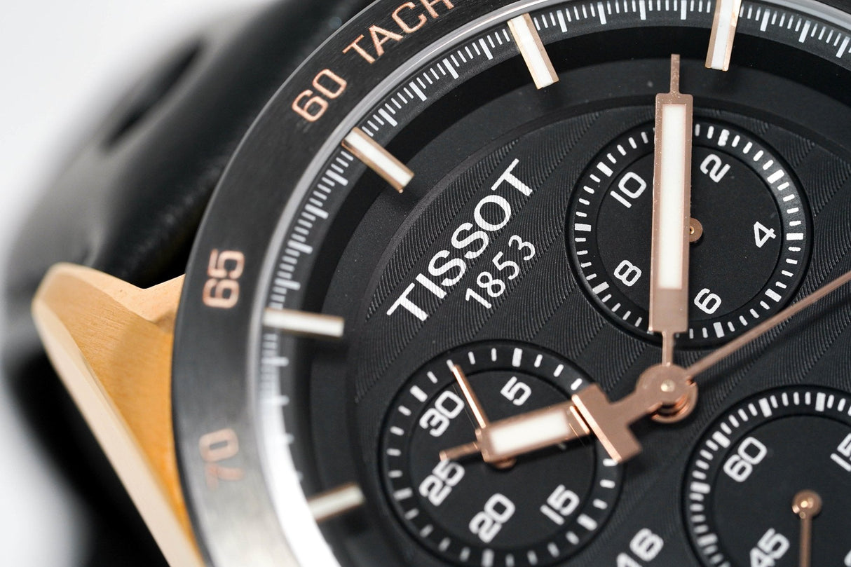 Tissot Men's Chronograph Watch PRS 516 Rose Gold PVD T1004173605100 - Watches & Crystals