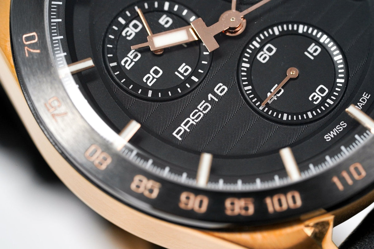 Tissot Men's Chronograph Watch PRS 516 Rose Gold PVD T1004173605100 - Watches & Crystals