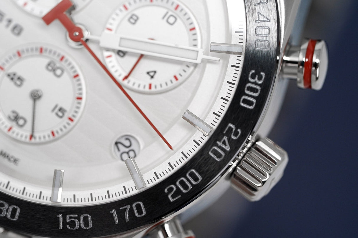 Tissot Men's Chronograph Watch PRS 516 Steel White T1004171103100 - Watches & Crystals