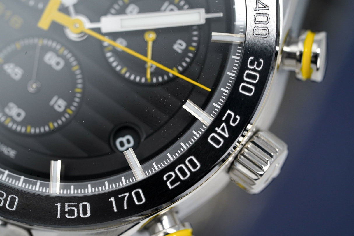 Tissot Men's Chronograph Watch PRS 516 Steel Yellow T1004171105100 - Watches & Crystals