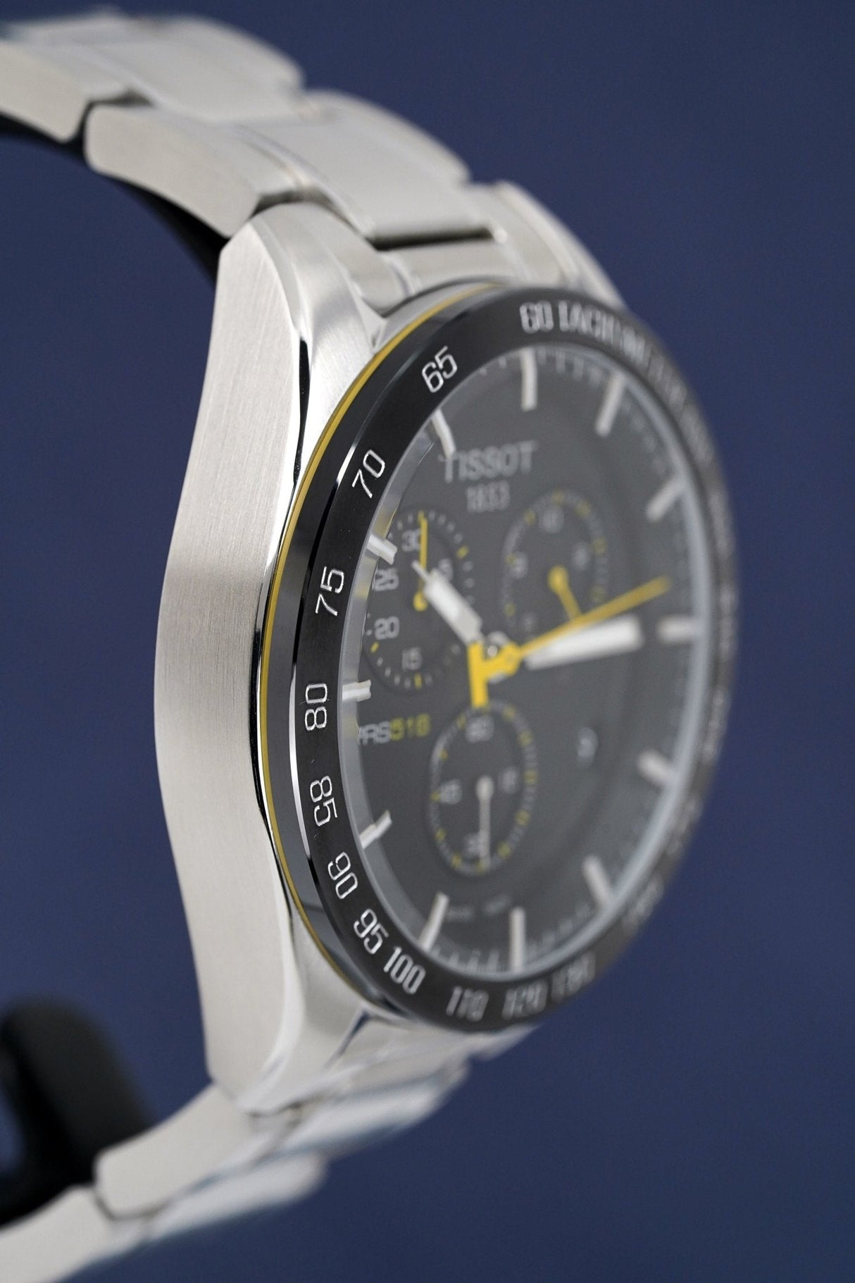 Tissot Men's Chronograph Watch PRS 516 Steel Yellow T1004171105100 - Watches & Crystals