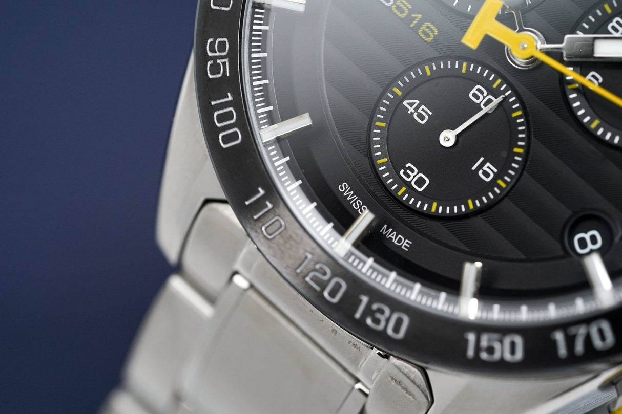 Tissot Men's Chronograph Watch PRS 516 Steel Yellow T1004171105100 - Watches & Crystals