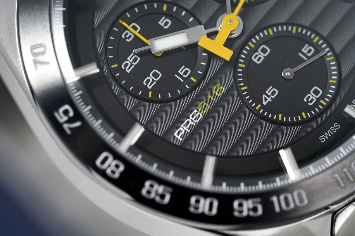 Tissot Men's Chronograph Watch PRS 516 Steel Yellow T1004171105100 - Watches & Crystals