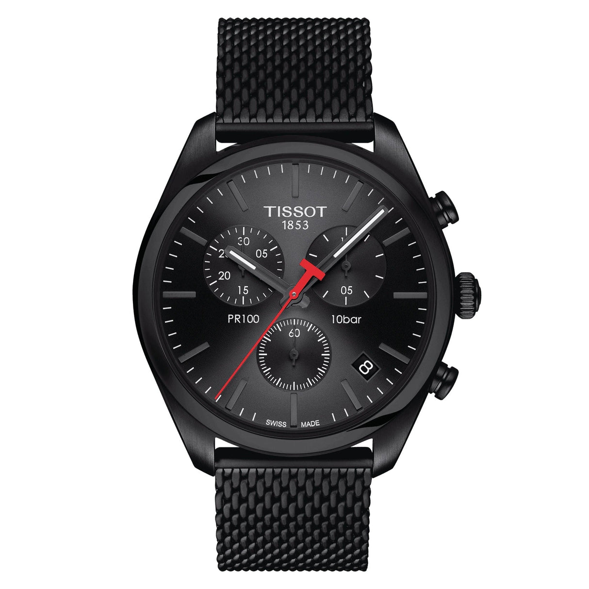 Tissot Men's PR 100 Watch Black Chronograph T1014173305100 - Watches & Crystals