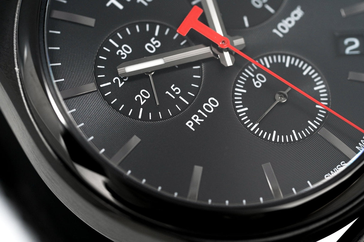 Tissot Men's PR 100 Watch Black Chronograph T1014173305100 - Watches & Crystals