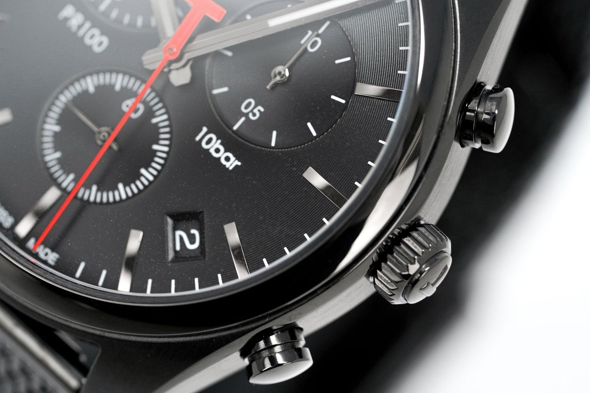 Tissot Men's PR 100 Watch Black Chronograph T1014173305100 - Watches & Crystals