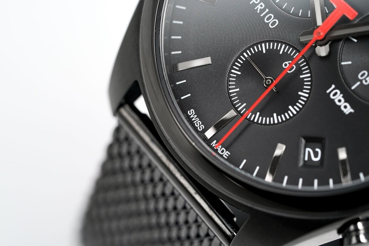 Tissot Men's PR 100 Watch Black Chronograph T1014173305100 - Watches & Crystals