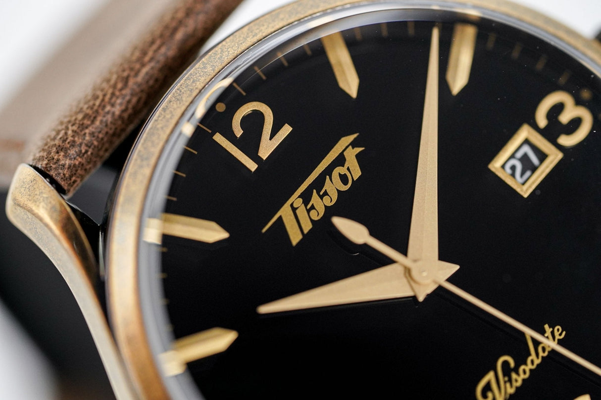 Tissot Men's Watch Heritage Visodate Bronze PVD T1184103605700 - Watches & Crystals