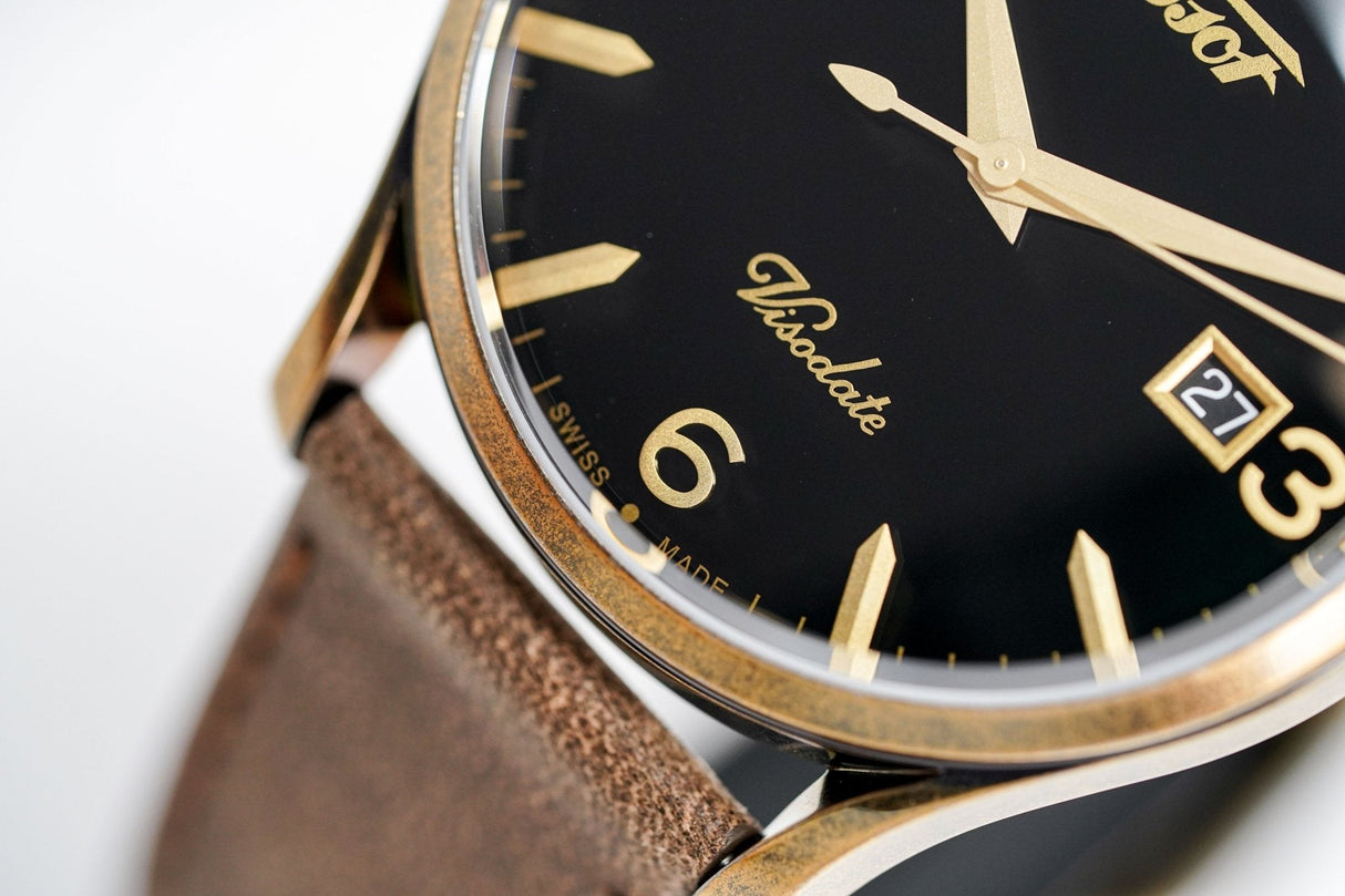 Tissot Men's Watch Heritage Visodate Bronze PVD T1184103605700 - Watches & Crystals