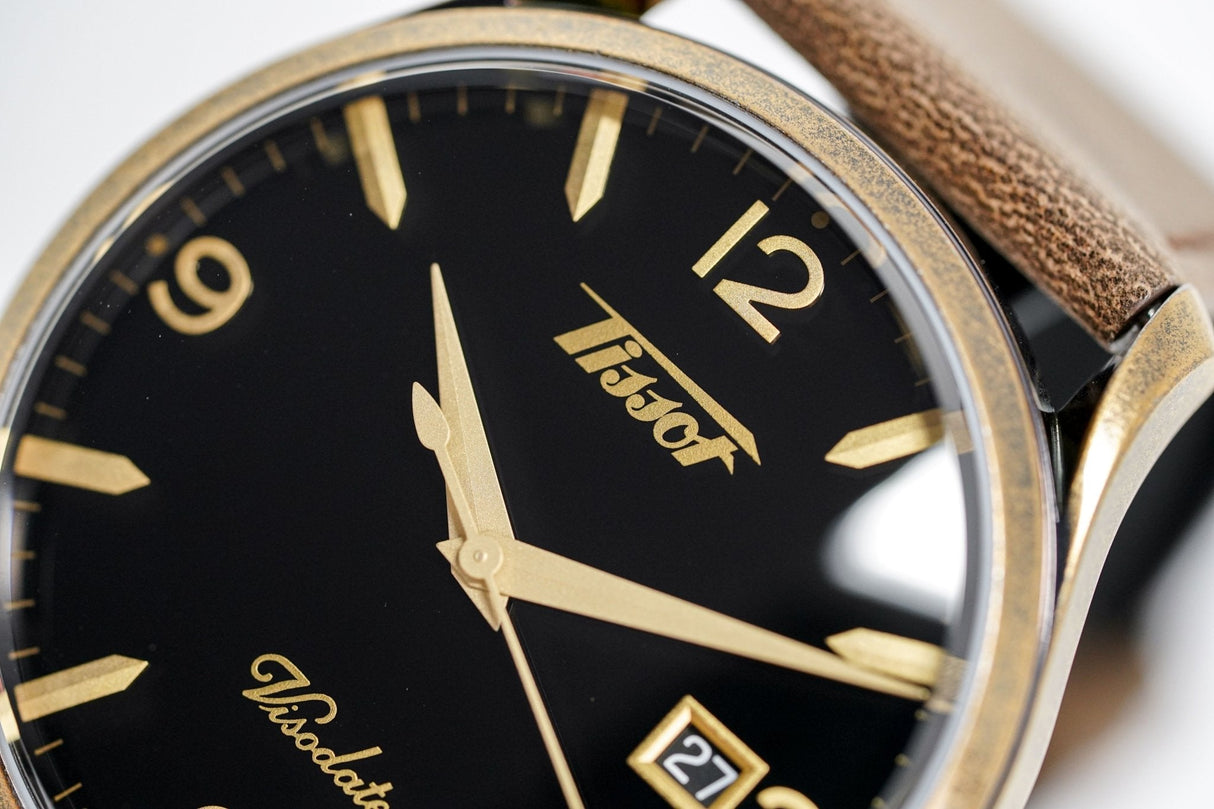 Tissot Men's Watch Heritage Visodate Bronze PVD T1184103605700 - Watches & Crystals