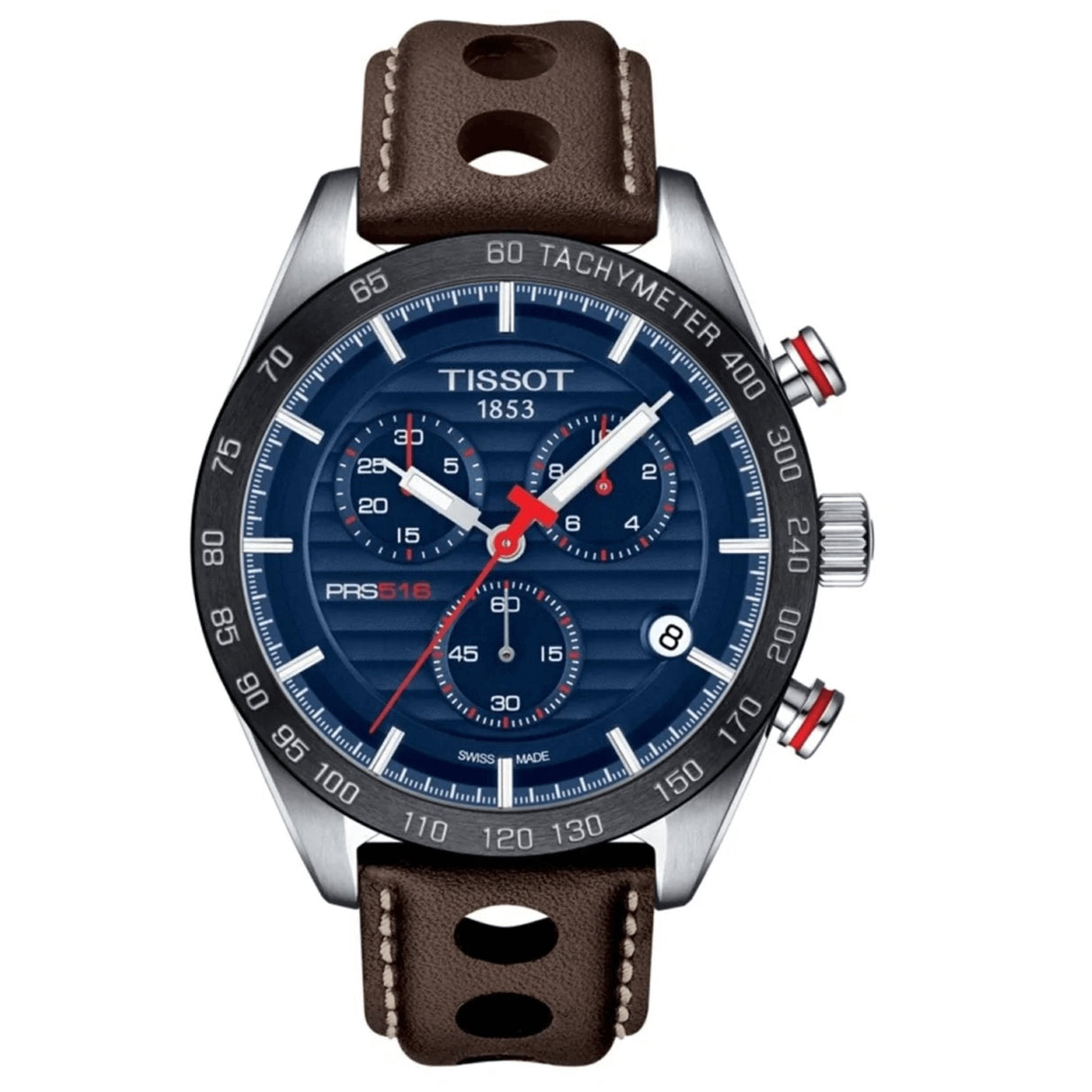 Tissot Men's Watch PRS 516 Chronograph Steel Blue T1004171604100 - Watches & Crystals