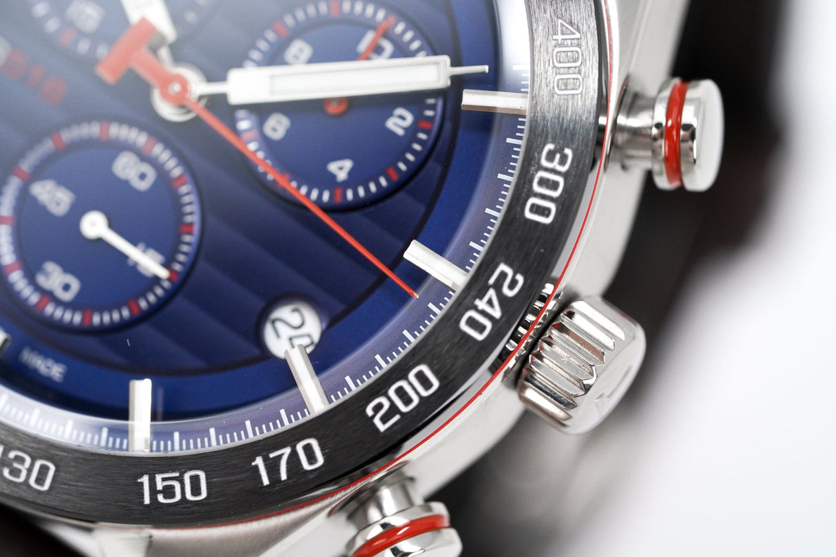 Tissot Men's Watch PRS 516 Chronograph Steel Blue T1004171604100 - Watches & Crystals