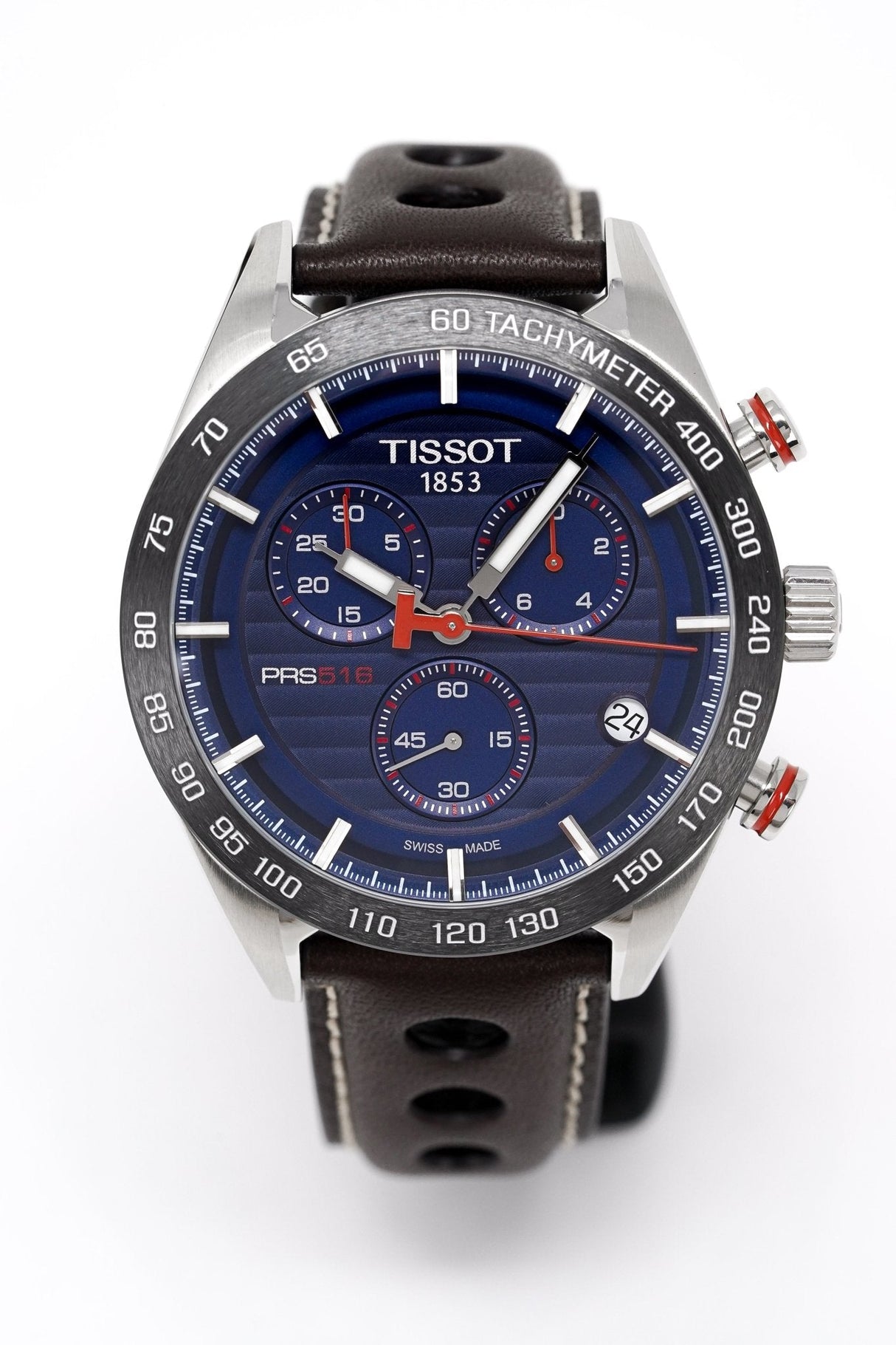 Tissot Men's Watch PRS 516 Chronograph Steel Blue T1004171604100 - Watches & Crystals