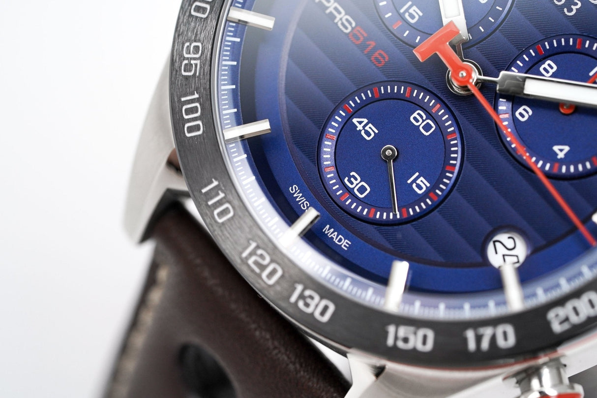 Tissot Men's Watch PRS 516 Chronograph Steel Blue T1004171604100 - Watches & Crystals