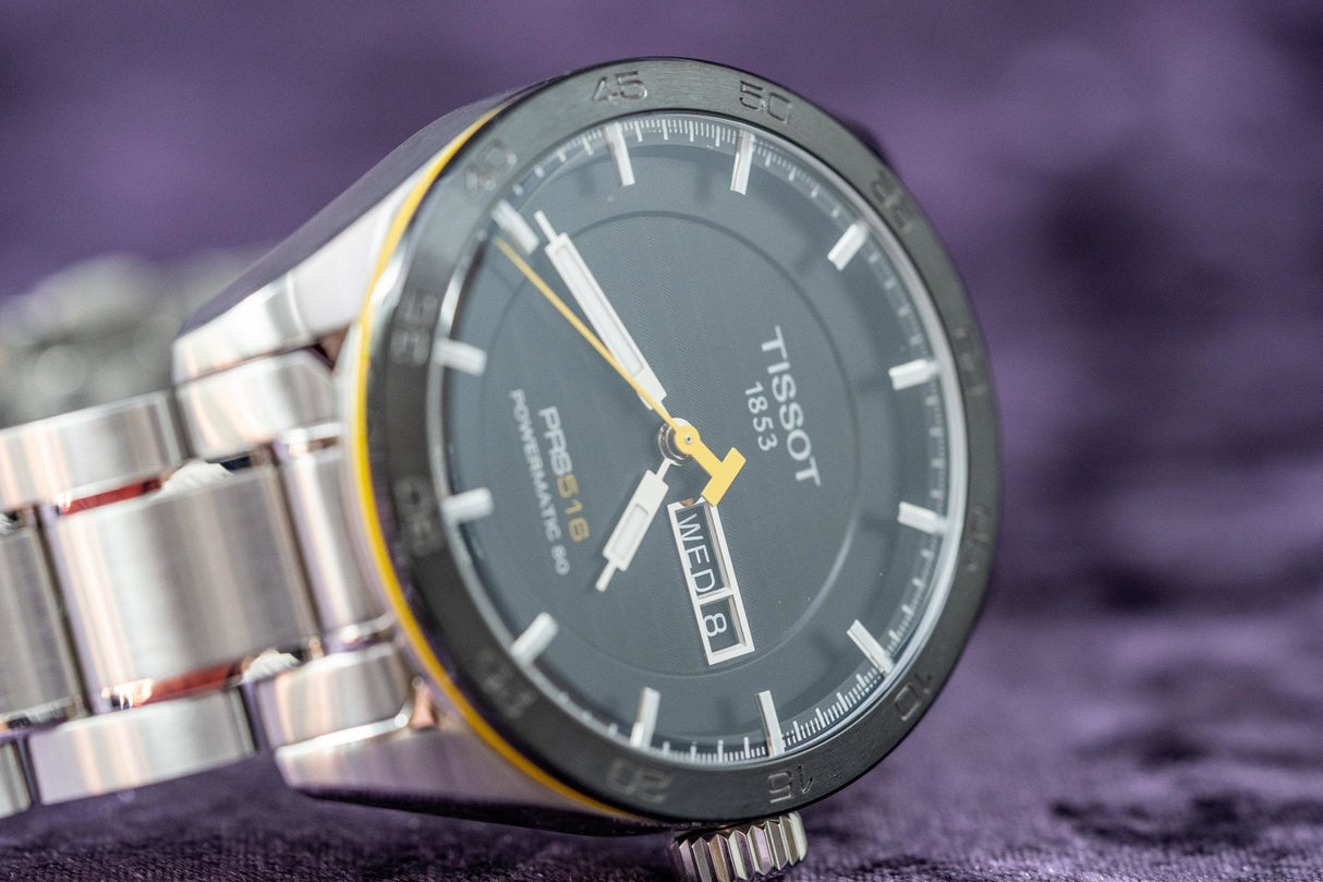 Tissot PRS 516 Powermatic 80 Day Date Steel - Watches & Crystals
