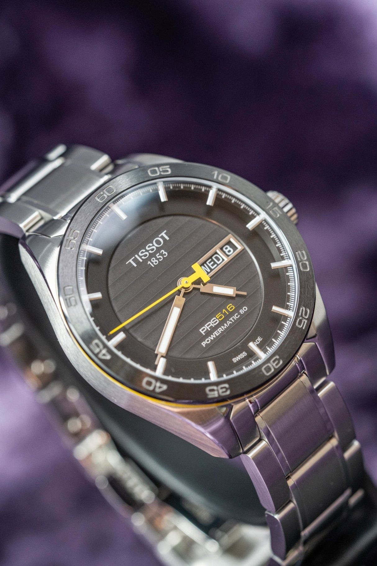 Tissot PRS 516 Powermatic 80 Day Date Steel - Watches & Crystals