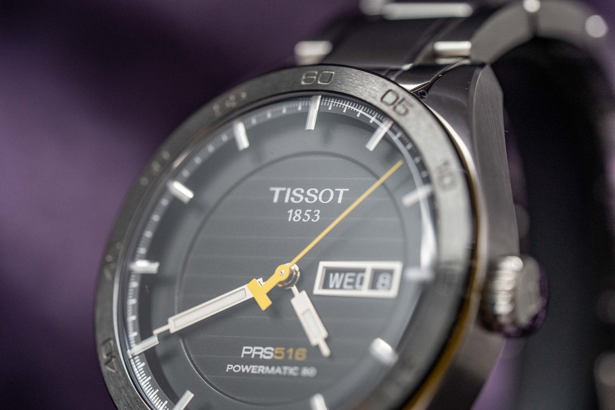 Tissot PRS 516 Powermatic 80 Day Date Steel - Watches & Crystals