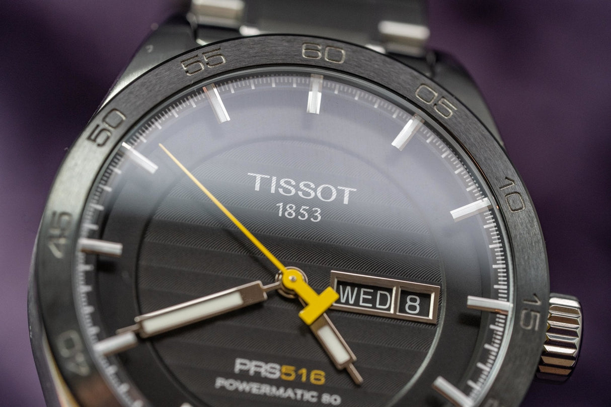 Tissot PRS 516 Powermatic 80 Day Date Steel - Watches & Crystals