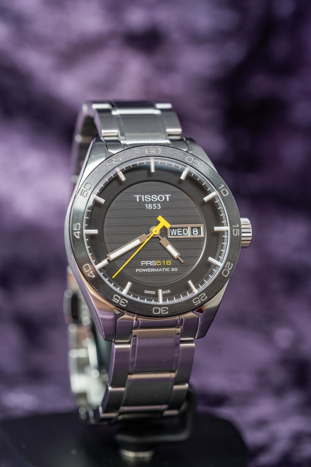 Tissot PRS 516 Powermatic 80 Day Date Steel - Watches & Crystals