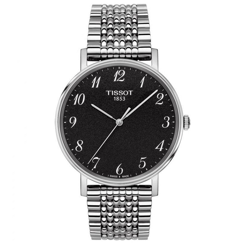 Tissot Quartz Ladies Watch Everytime Black Dial 38mm - Watches & Crystals
