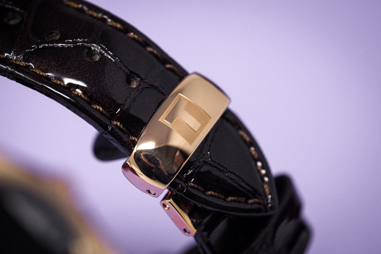 Tissot T-Classic Couturier Powermatic 80 Date Leather Rose Gold - Watches & Crystals