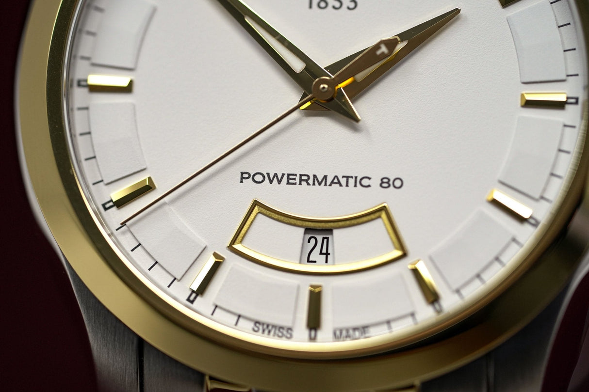 Tissot T-Classic Powermatic 80 Day Date Two Tone - Watches & Crystals