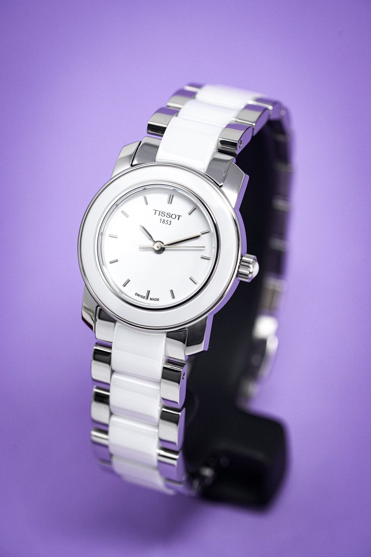 Tissot T-Lady Cera Ladies Watch White Ceramic - Watches & Crystals