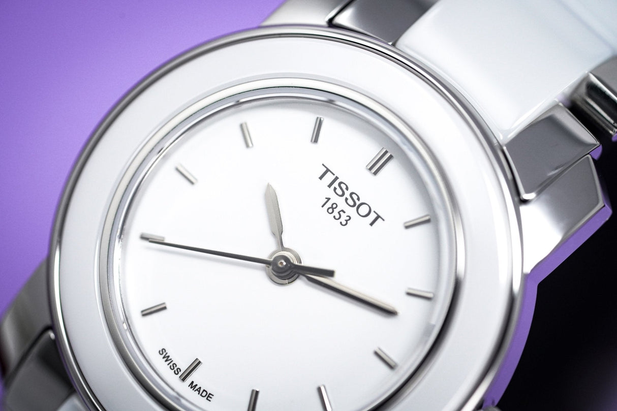 Tissot T-Lady Cera Ladies Watch White Ceramic - Watches & Crystals