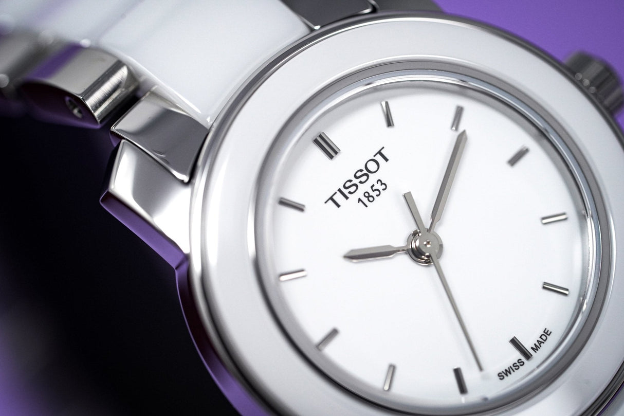 Tissot T-Lady Cera Ladies Watch White Ceramic - Watches & Crystals