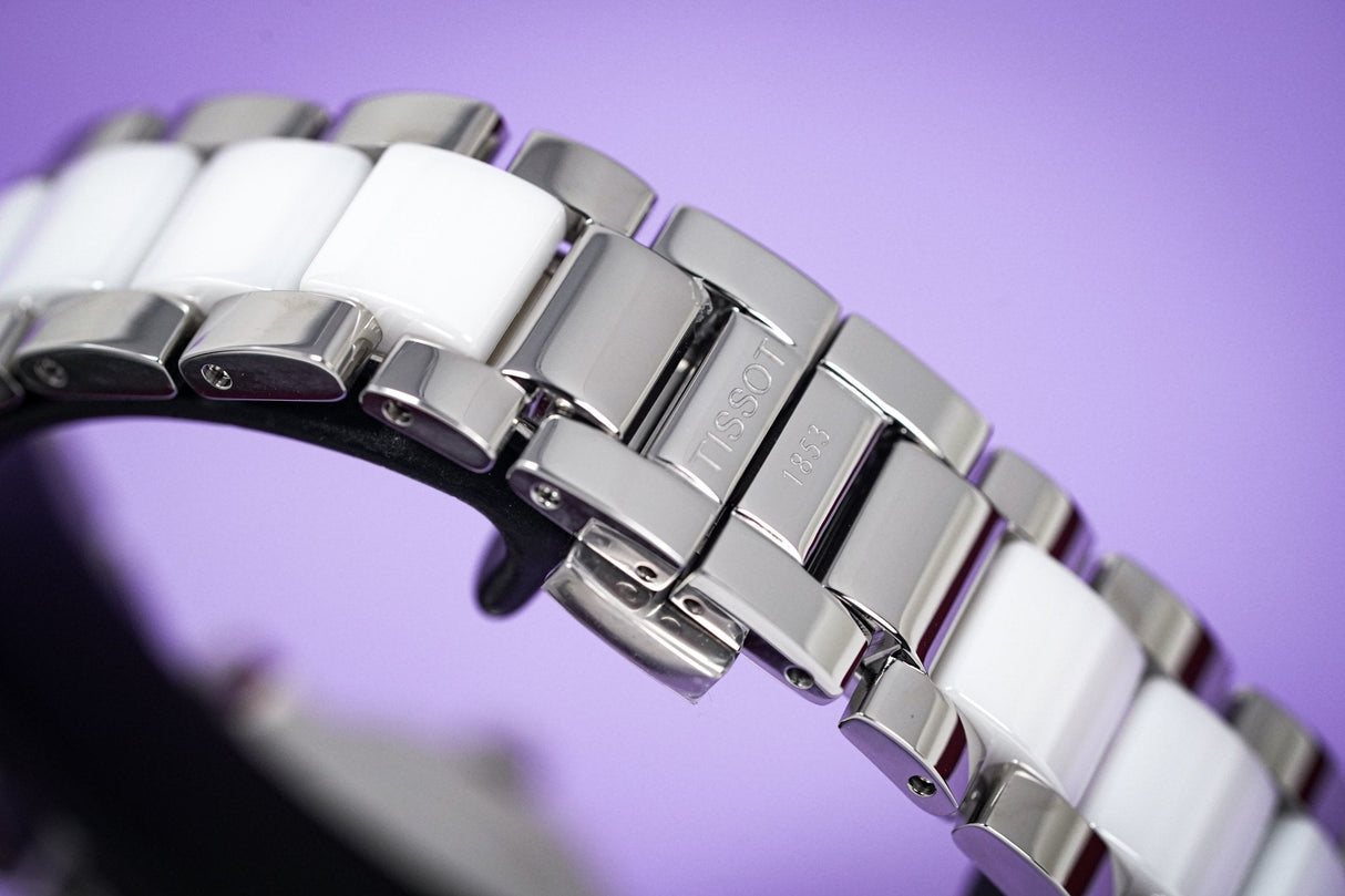 Tissot T-Lady Cera Ladies Watch White Ceramic - Watches & Crystals