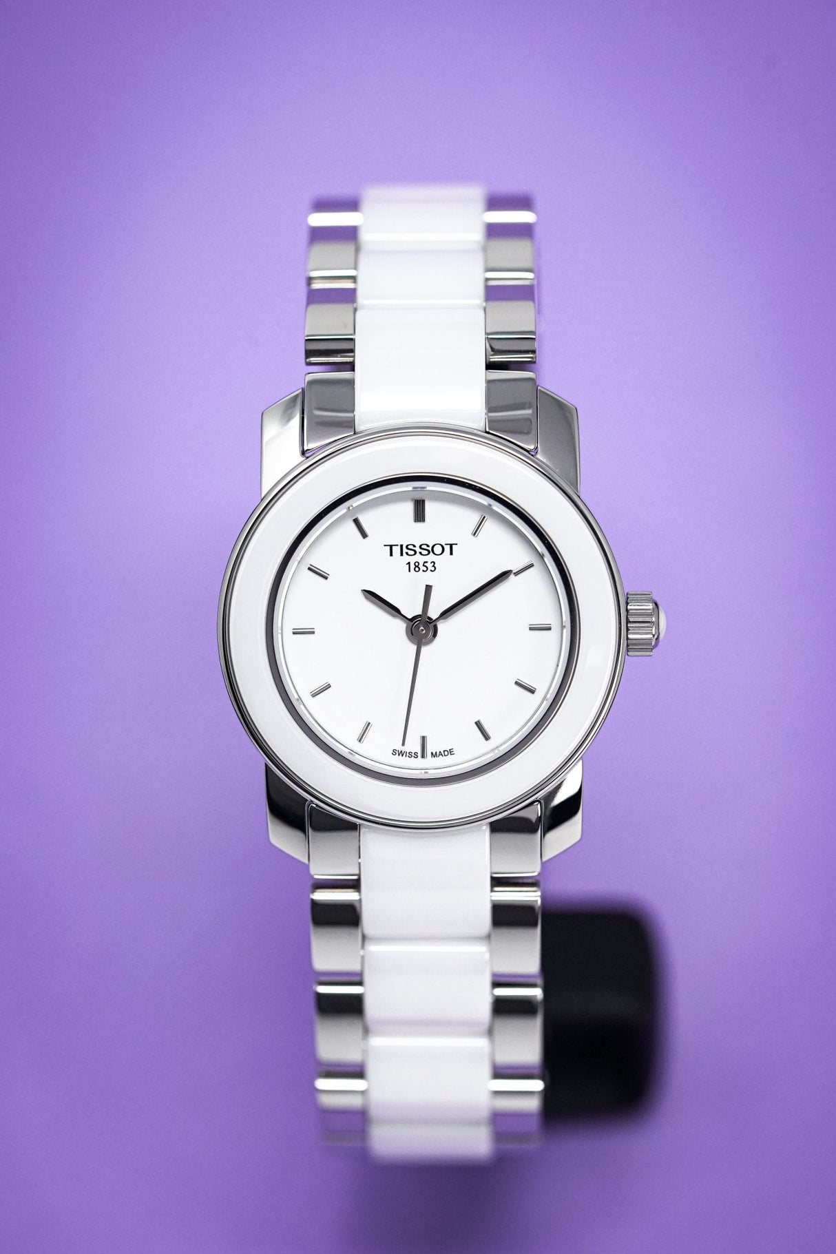 Tissot T-Lady Cera Ladies Watch White Ceramic - Watches & Crystals