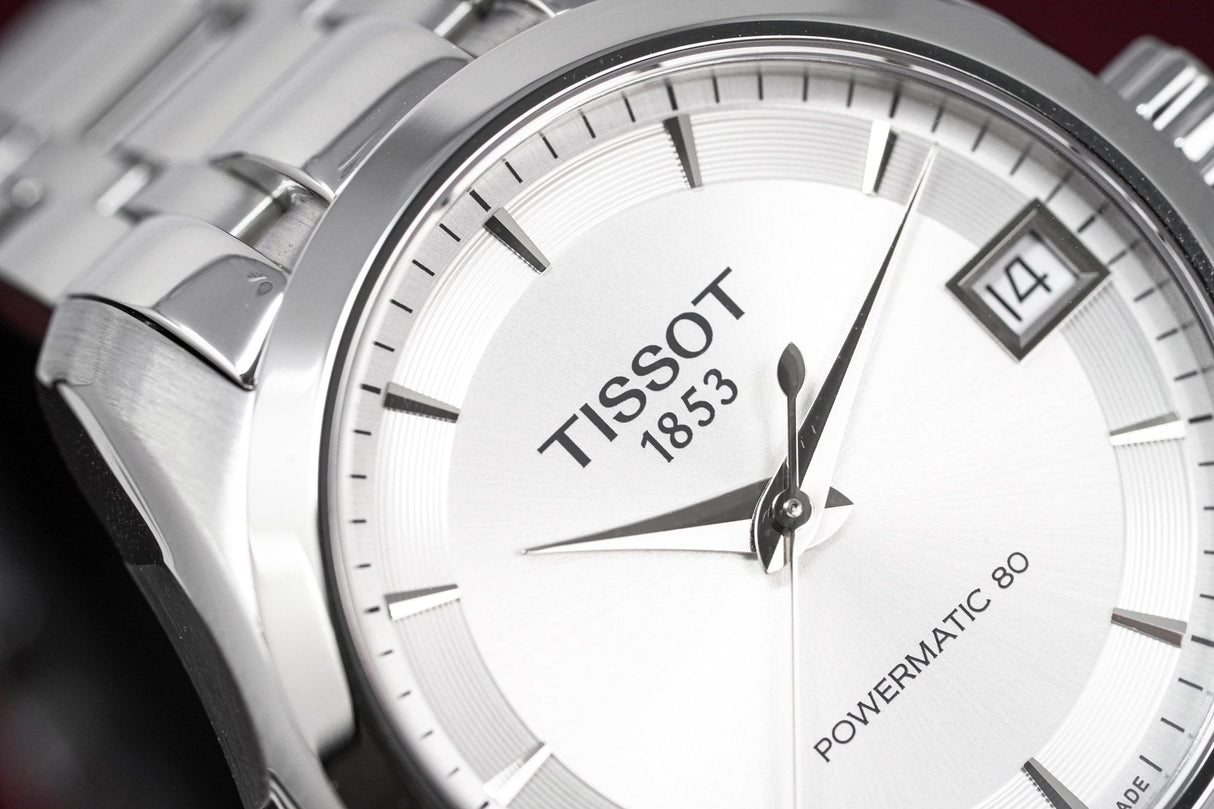 Tissot Women's T-Classic Automatic Watch Couturier Powermatic 80 Date - Watches & Crystals
