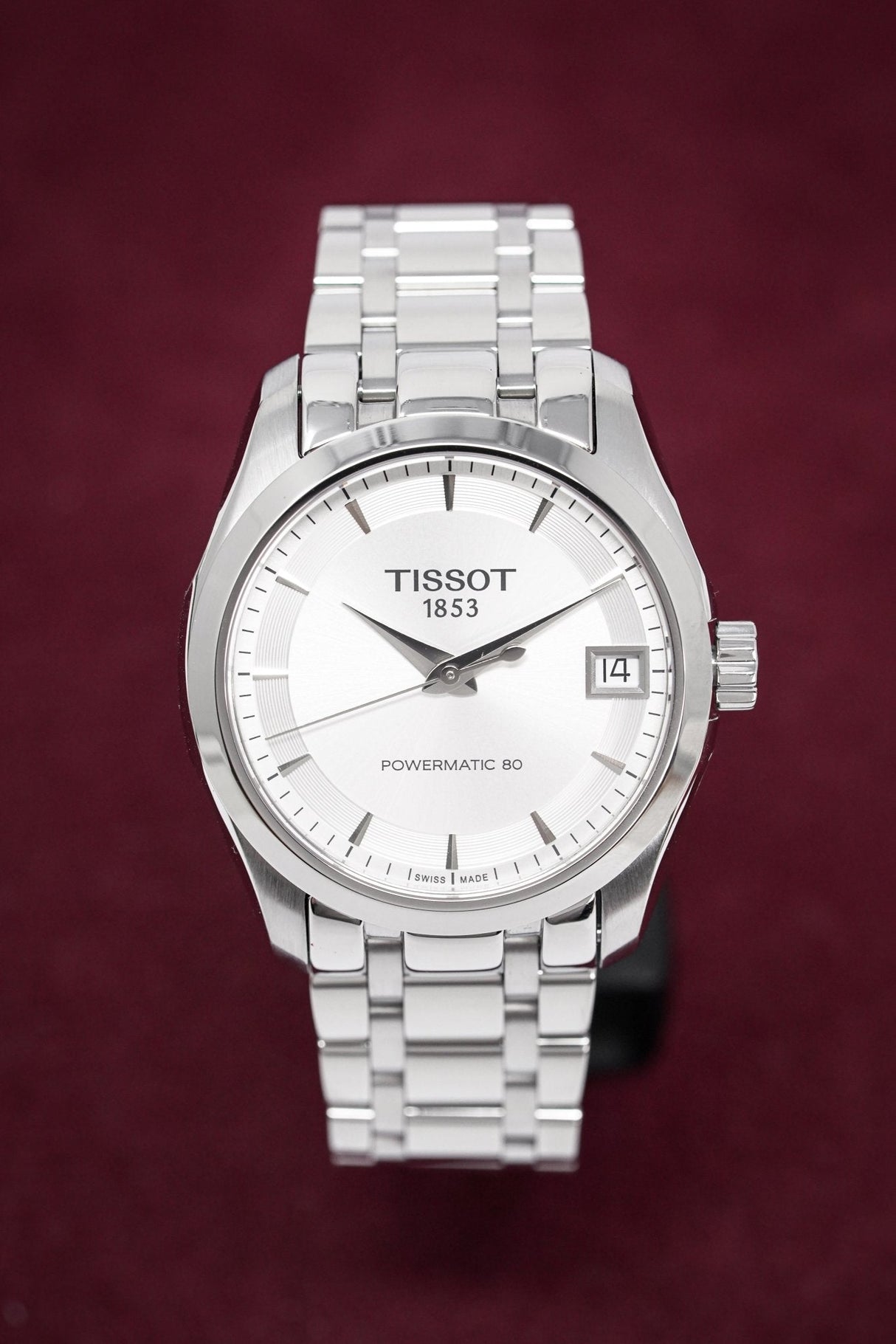 Tissot Women's T-Classic Automatic Watch Couturier Powermatic 80 Date - Watches & Crystals