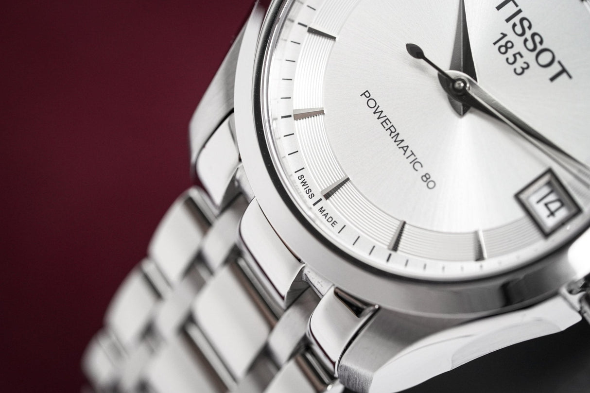 Tissot Women's T-Classic Automatic Watch Couturier Powermatic 80 Date - Watches & Crystals