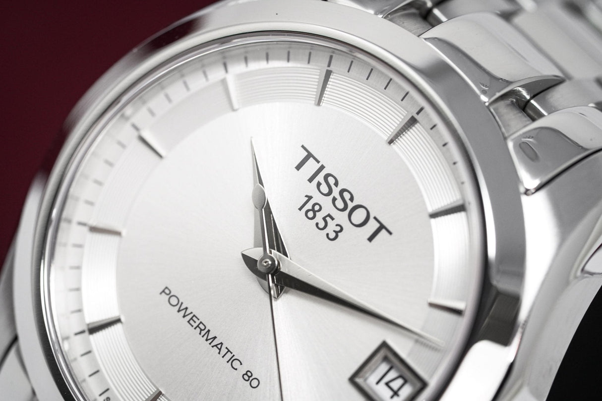 Tissot Women's T-Classic Automatic Watch Couturier Powermatic 80 Date - Watches & Crystals