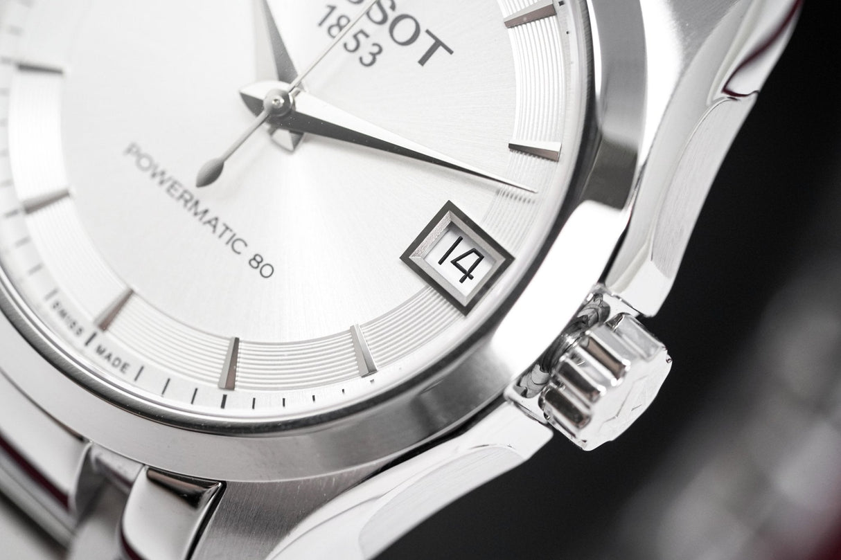 Tissot Women's T-Classic Automatic Watch Couturier Powermatic 80 Date - Watches & Crystals