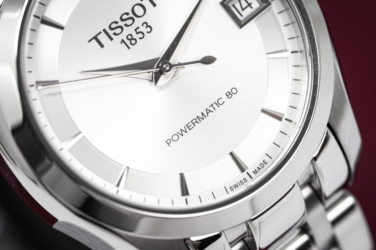 Tissot Women's T-Classic Automatic Watch Couturier Powermatic 80 Date - Watches & Crystals