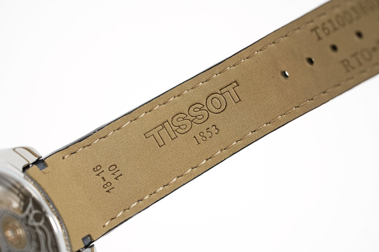 Tissot Women's T-Classic Automatic Watch Couturier Powermatic 80 Date Blue Leather - Watches & Crystals