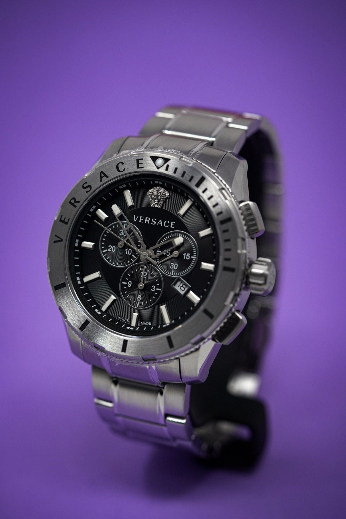 Versace Casual Chronograph Steel - Watches & Crystals