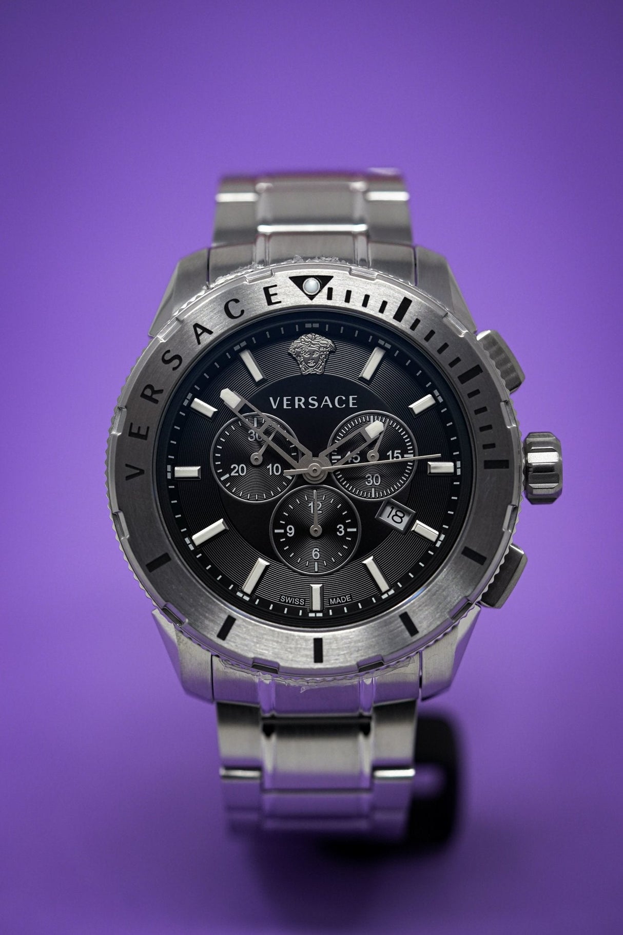 Versace Casual Chronograph Steel - Watches & Crystals