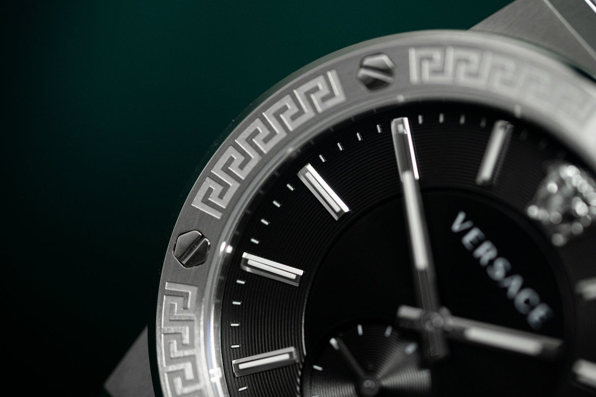 Versace Greca Logo Small Seconds - Watches & Crystals