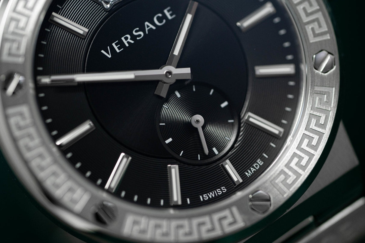 Versace Greca Logo Small Seconds - Watches & Crystals