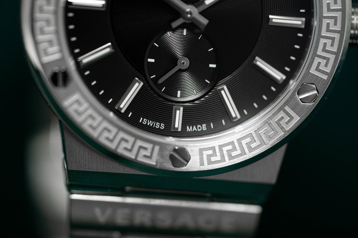 Versace Greca Logo Small Seconds - Watches & Crystals