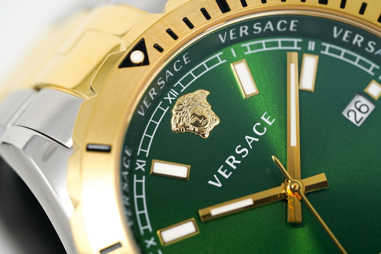 Versace Hellenyium 42mm Two Tone Green VE3A00720 - Watches & Crystals