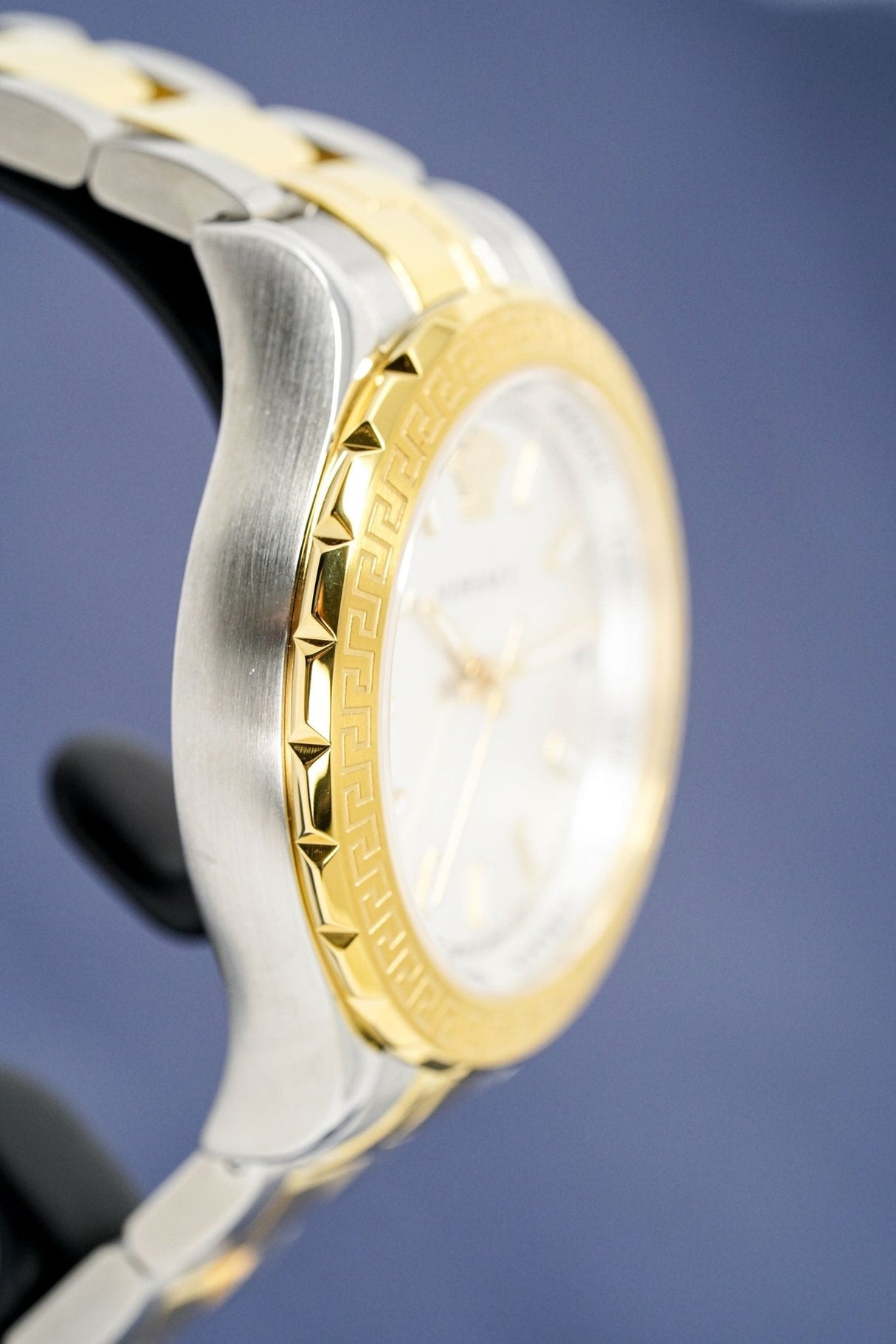 Versace Ladies Hellenyium Two-Tone Silver V12030015 - Watches & Crystals